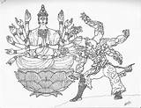 Asura Wrath Chakravartin sketch template