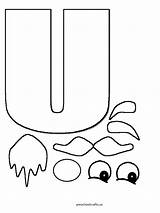Letter Preschool Coloring Pages Alphabet Crafts sketch template