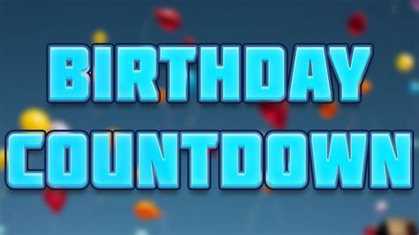 birthday countdown stream youtube