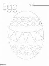 Egg Writing Pre Easter Coloring Eggs Printables Littlestarslearning Little Ro Trace sketch template