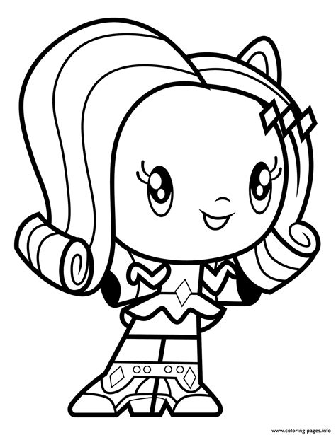 cute rarity equestria girl coloring page printable