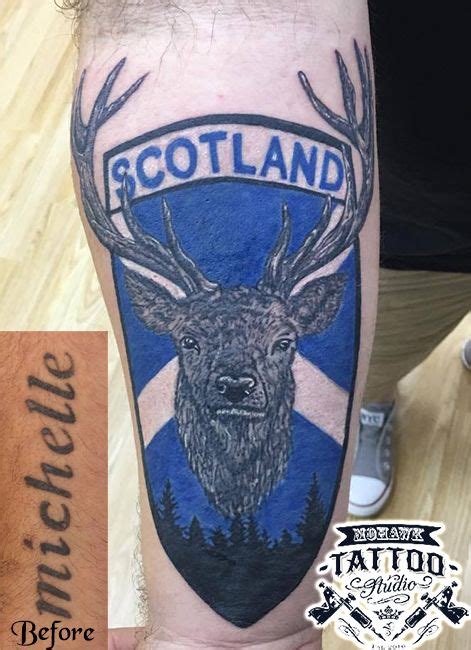 scottish stag tattoo cover  glasgow glasgowtattoo paisleytattoo scotland paisley