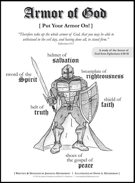 armor  god printables printable templates