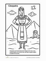 Coloring Cleopatra History Women Pages Goodall Jane Worksheet Projects Grade Month Famous Try Education Kids Worksheets First People Egypt Designlooter sketch template