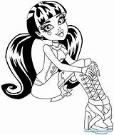 Monster High Pages Coloring Draculaura Getcolorings sketch template