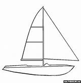 Boat Coloring Pages Sailboat Ship Boats Battleship Speedboat Submarine sketch template