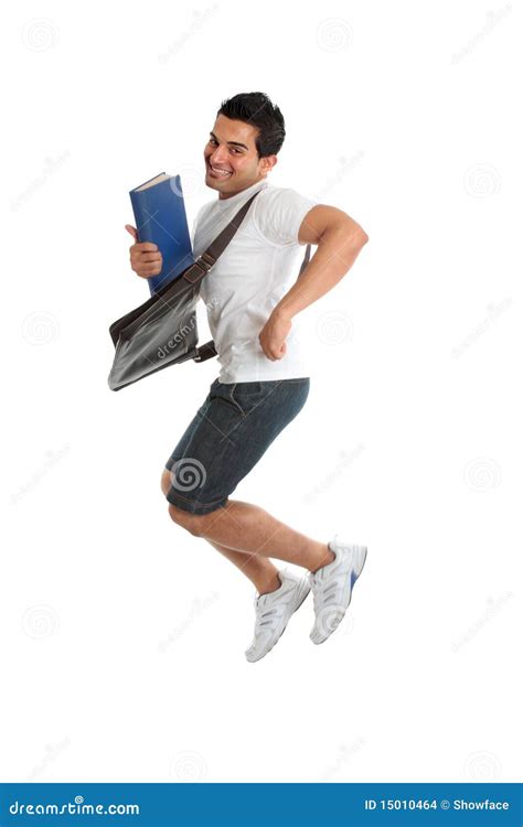 excited university student jumping stock images image