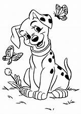 Coloring 101 Dalmatian Pages Dalmatians Dog Dalmation Dalmations Puppy Penny Printable Kids Colouring Disney Sheets Book Cute Gel Pen Butterfly sketch template