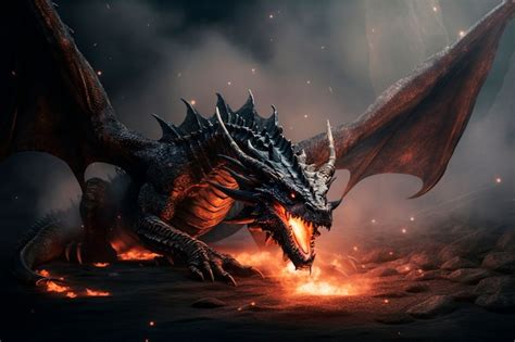 fantasy dragon art images    freepik