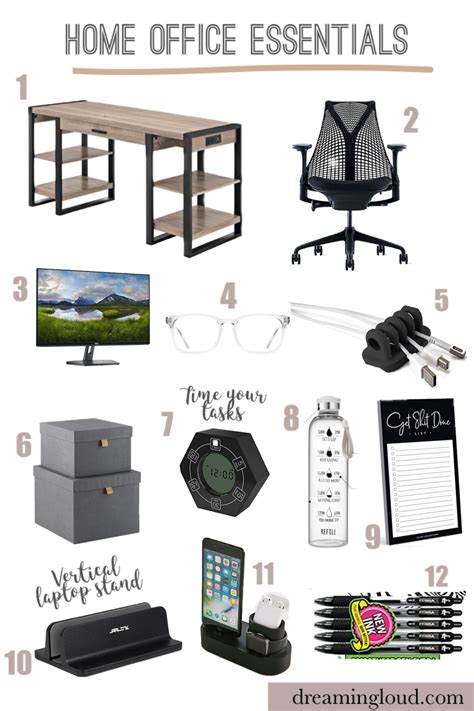 top    home office essentials dreaming loud
