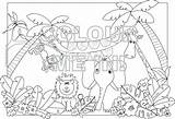 Coloring Jungle Pages Safari Printable Animals Scene Esl Baby Jeep Drawing Scenery Animal African Getcolorings Color Colouring Getdrawings Print Halloween sketch template