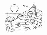 Paysage Colorier Paysages Coloriages Scenery Adultes sketch template