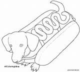 Dachshund Coloring Pages Dog Printable Weiner Color Print Getcolorings Getdrawings Colorings sketch template