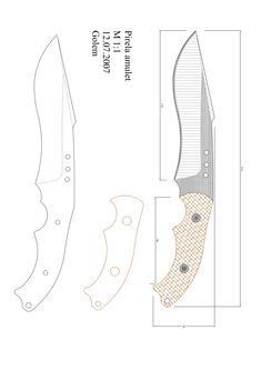 bowie knife templates  print