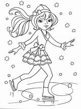 Figure Skater Coloring Pages Printable Girls Coloringtop sketch template