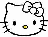 Kitty Hello Print Bow Printable Template Face Coloring Pages Printables Printout Bows Stencil Party Birthday Game Clipart Save Another There sketch template