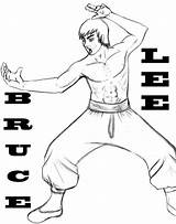 Bruce Lee Coloring Pages Template sketch template