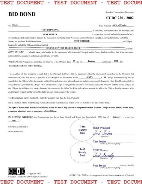 sample electronic surety bond