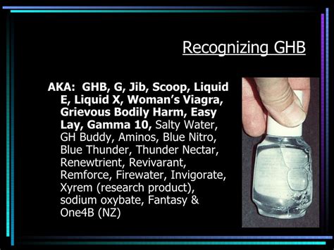 recognizing ghb aka ghb