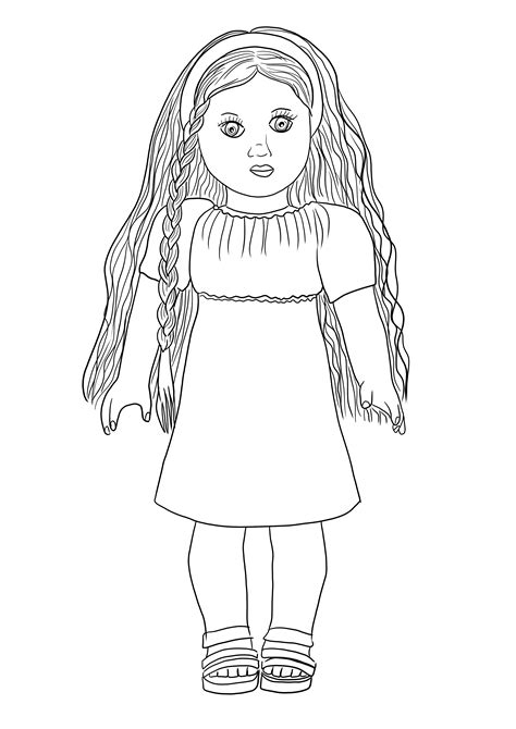 american girl doll julie coloring pages