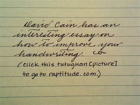 handwriting tips