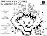 Brighter Hulk Smoothie Outlooks sketch template