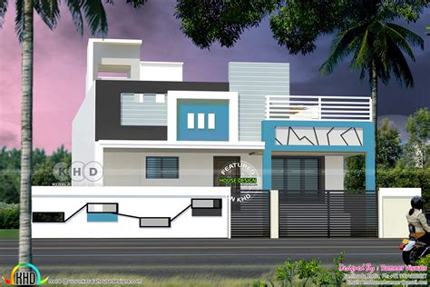 indian style single floor house front design images building