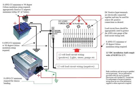 travel trailer  battery wiring diagram system ciara wiring