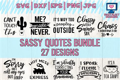sassy quotes bundle graphic by digitalistdesigns