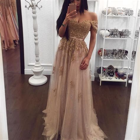 Champagne Color Prom Dresses Sexy Beading Prom Gown With Cap Sleeve