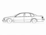 Impala Drawings Chevrolet Coloring Pages Sketch Body Template sketch template