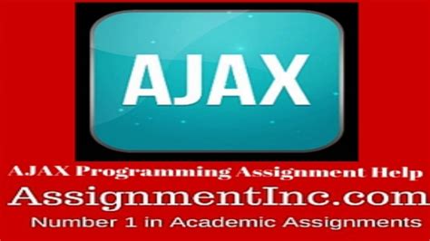 ajax programming assignment  youtube