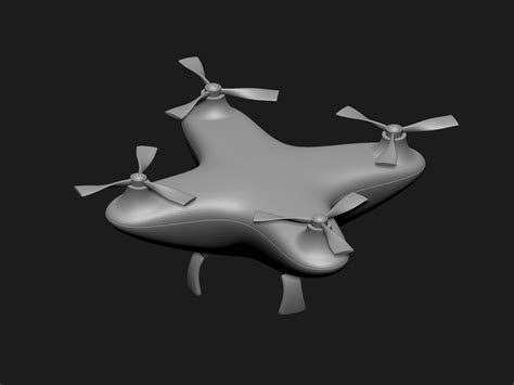 printable model simple drone cgtrader