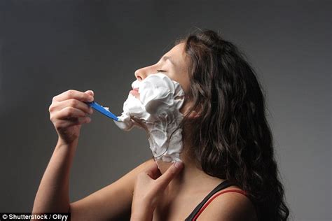should every woman shave her face daily mail online