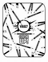 Vault Coloring Book Color Comics Digital Downloadable Announces Releases Cover Aipt sketch template