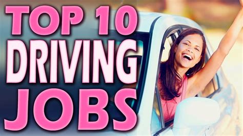 top  paid driving jobs paid  drive  car youtube