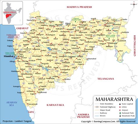 maharashtra tourist map