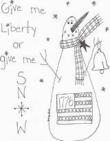 Primitive Patterns Stitchery Snowman Christmas Print Pattern Crafts Craft Printables Freecraftz Liberty Embroidery Click Site Templates Template Snow Country Star sketch template
