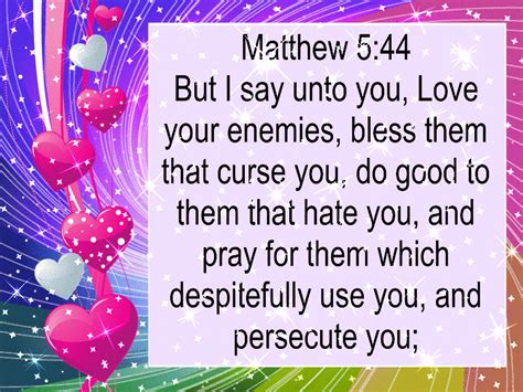 memory verse matthew  love