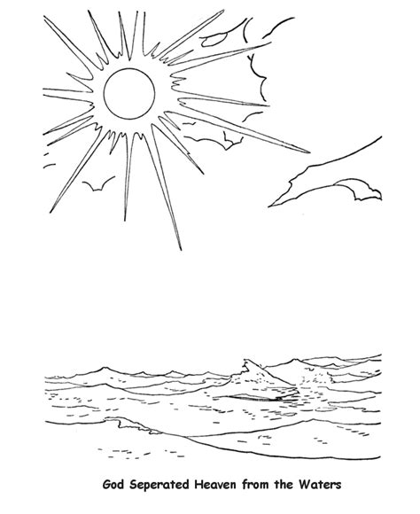 creation day  coloring pages coloring home