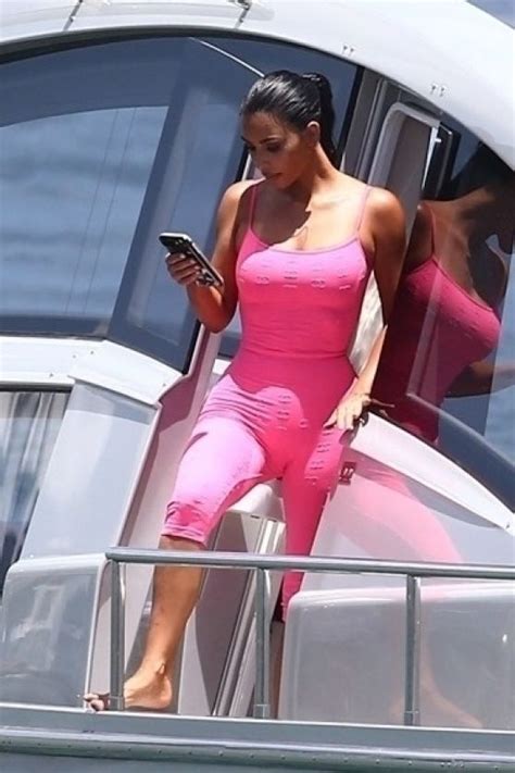Kim Kardashian On A Yacht In Miami 08 16 2018 • Celebmafia