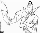 Dracula Bat Coloring Count sketch template