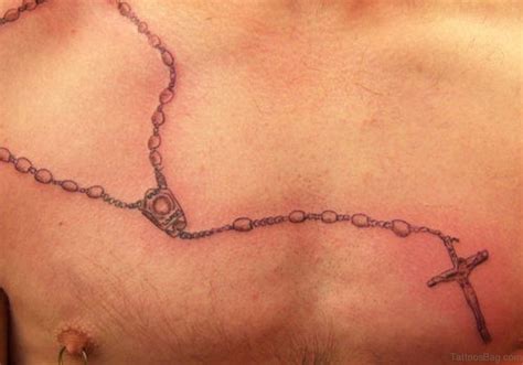 40 Religious Rosary Tattoos For Chest Tattoo Designs –