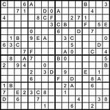 Sudoku 16x16 Puzzles sketch template