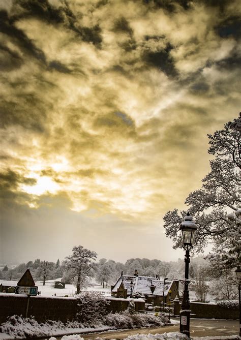 beautiful winter sunset  stock photo public domain pictures