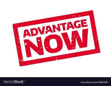 advantage  rubber stamp royalty  vector image