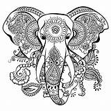 Elephants Elefanten Erwachsene Elefanti Adulti Elefantes Elefante Adultos Malbuch Justcolor Stilizzato Catcher Stencils Afrique éléphant sketch template