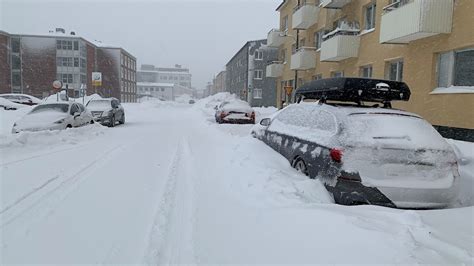 snow set  blanket northern sweden thursday  storm sweeps  eye   arctic