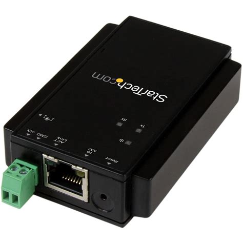 startechcom  port rs  serial  ip ethernet device server din rail mountable