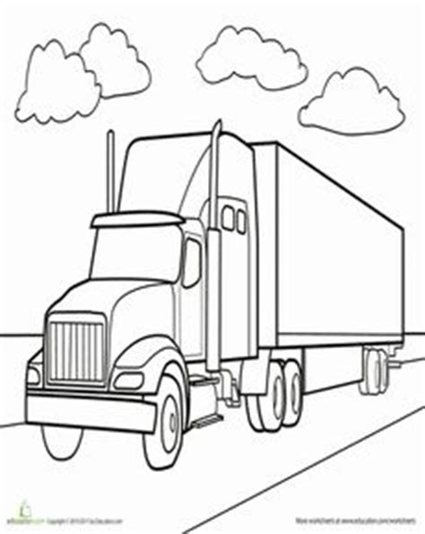 semi truck coloring page birthdays pinterest truck coloring pages